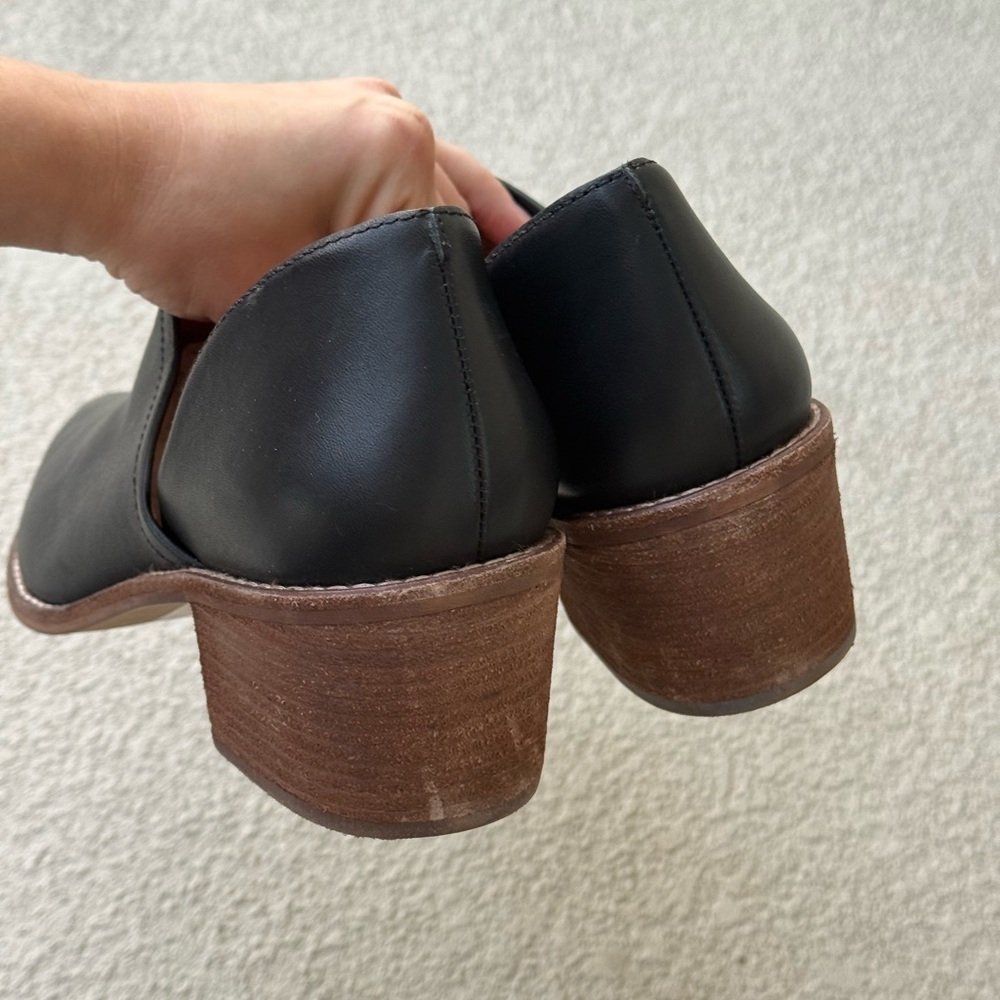 MADEWELL Brady English Saddle Black Leather Low Cut Ankle Boots Booties 11 Boho - Picture 7 of 13